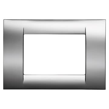 GEWISS - GEWGW22253 PLACCA 3M CROMO SOFT SYSTEM VIRNA