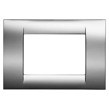 GEWISS - GEWGW22253 PLACCA 3M CROMO SOFT SYSTEM VIRNA