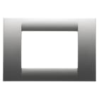 GEWISS - GEWGW22283 PLACCA 3M TITANIO METALLIZ.SYSTEM VIRNA