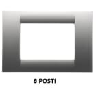 GEWISS - GEWGW22286 PLACCA 6M TITANIO METALLIZ.SYSTEM VIRNA