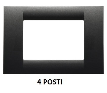 GEWISS - GEWGW22294 PLACCA 4M ARDESIA METALLIZ.SYSTEM VIRNA