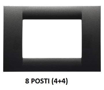 GEWISS - GEWGW22297 PLACCA 8M ARDESIA METALLIZ.SYSTEM VIRNA