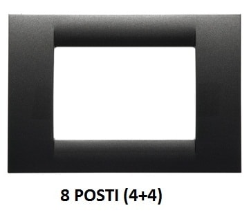 GEWISS - GEWGW22297 PLACCA 8M ARDESIA METALLIZ.SYSTEM VIRNA