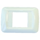 GEWISS - GEWGW22502 PLACCA TOP SYSTEM - IN TECNOPOLIMERO FINITURA LUCIDA - 2 POSTI - BIANCO NUVOLA - SYSTEM