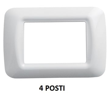 GEWISS - GEWGW22504 PLACCA 4M BIANCO NUVOLA TOP SYSTEM