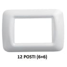 GEWISS - GEWGW22508 PLACCA 12M BIANCO NUVOLA TOP SYSTEM