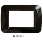 GEWISS - GEWGW22516 PLACCA 6M NERO TONER TOP SYSTEM