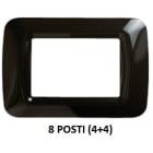 GEWISS - GEWGW22517 PLACCA 8M NERO TONER TOP SYSTEM