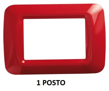 GEWISS - GEWGW22521 PLACCA 1M ROSSO GERANIO TOP SYSTEM