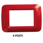 GEWISS - GEWGW22524 PLACCA 4M ROSSO GERANIO TOP SYSTEM