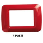 GEWISS - GEWGW22524 PLACCA 4M ROSSO GERANIO TOP SYSTEM