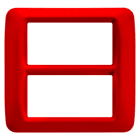 GEWISS - GEWGW22527 PLACCA 8M ROSSO GERANIO TOP SYSTEM