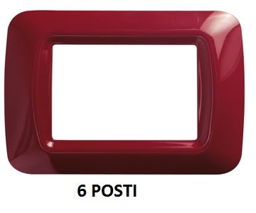 GEWISS - GEWGW22536 PLACCA 6M AMARANTO CLASS.TOP SYSTEM