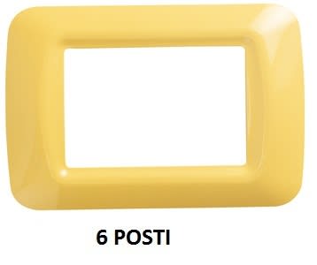 GEWISS - GEWGW22586 PLACCA 6M GIALLO MAIS TOP SYSTEM