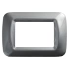 GEWISS - GEWGW22603 PLACCA 3M TITANIO METALL.TOP SYSTEM