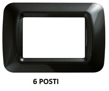 GEWISS - GEWGW22616 PLACCA 6M ARDESIA METALL.TOP SYSTEM