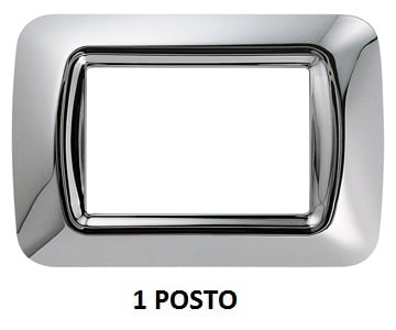GEWISS - GEWGW22651 PLACCA 1M CROMO SOFT TOP SYSTEM