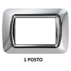 GEWISS - GEWGW22651 PLACCA 1M CROMO SOFT TOP SYSTEM