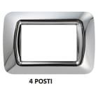 GEWISS - GEWGW22654 PLACCA 4M CROMO SOFT TOP SYSTEM