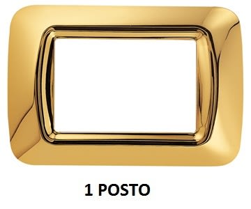 GEWISS - GEWGW22661 PLACCA 1M ORO ANTICO TOP SYSTEM