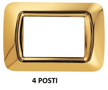 GEWISS - GEWGW22664 PLACCA 4M ORO ANTICO TOP SYSTEM