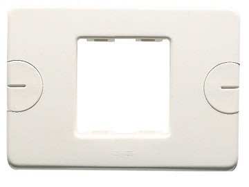 GEWISS - GEWGW24002 PLACCA COMPACT - AUTOPORTANTE - 2 POSTI - BIANCO NUVOLA - SYSTEM