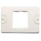 GEWISS - GEWGW24002 PLACCA COMPACT - AUTOPORTANTE - 2 POSTI - BIANCO NUVOLA - SYSTEM