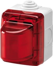 GEWISS - GEWGW27422 LAMPEGGIATORE ELETTRONICO - 25W - 230V - DIFFUSORE ROSSO - IP55 - GRIGIO RAL 7035