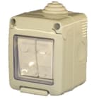 GEWISS - GEWGW27834 CONTENITORE COMPLETO APPARECCHI SYSTEM STAGNO - CON DEVIATORE+DEVIATORE UNIPOLARE 16AX - IP55 - GRIGIO RAL 7035