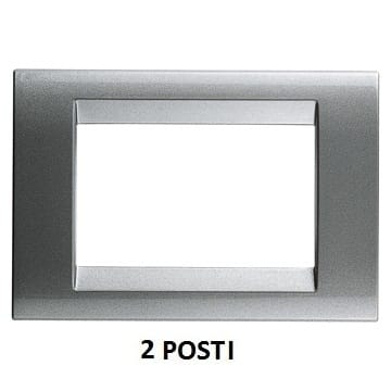 GEWISS - GEWGW32012 PLACCA 2M TITANIO METALLIZZ.PLAYBUS