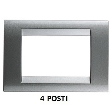 GEWISS - GEWGW32014 PLACCA 4M TITANIO METALLIZZ.PLAYBUS