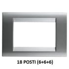 GEWISS - GEWGW32019 PLACCA 18M TITANIO METALLIZZ.PLAYBUS