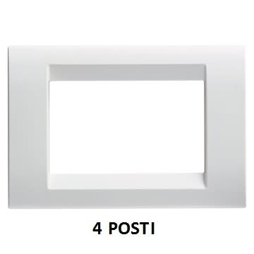 GEWISS - GEWGW32024 PLACCA 4M BIANCO NUVOLA PLAYBUS