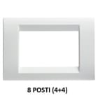 GEWISS - GEWGW32027 PLACCA 8M BIANCO NUVOLA PLAYBUS