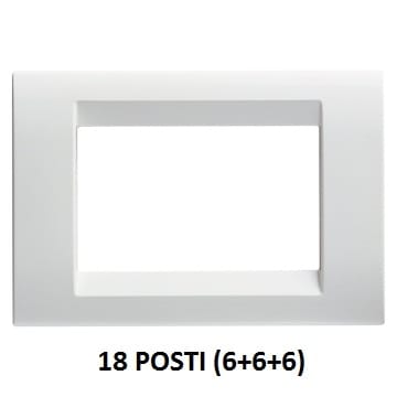 GEWISS - GEWGW32029 PLACCA 18M BIANCO NUVOLA PLAYBUS