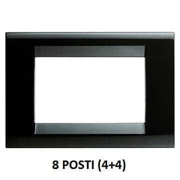 GEWISS - GEWGW32057 PLACCA 8M NERO TONER PLAYBUS