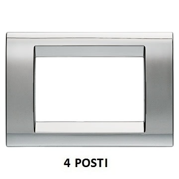 GEWISS - GEWGW32074 PLACCA 4M CROMO SOFT PLAYBUS