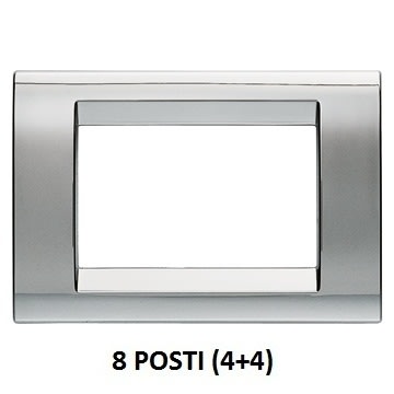 GEWISS - GEWGW32077 PLACCA 8M CROMO SOFT PLAYBUS