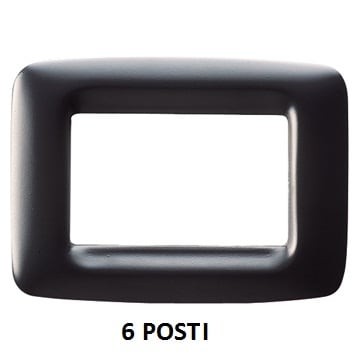 GEWISS - GEWGW32306 PLACCA 6M NERO TONER PLAYBUS YOUNG