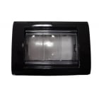 GEWISS - GEWGW32467 PLACCA IP55 4M NERO TONER
