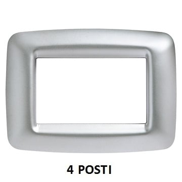 GEWISS - GEWGW32754 PLACCA 4M CROMO SOFT PLAYBUS YOUNG