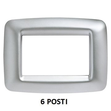 GEWISS - GEWGW32756 PLACCA 6M CROMO SOFT PLAYBUS YOUNG