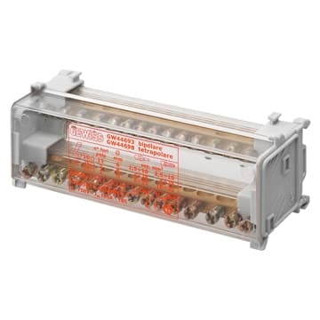 GEWISS - GEWGW44691 MORSETTIERA BIPOLARE 4 MOD.EN 50022