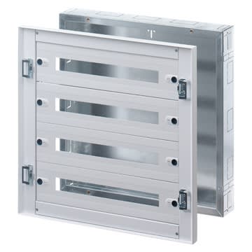 GEWISS - GEWGW47072 QUADRO CVX 160I - INCASSO - 600x600x105 - 96(24x4) MODULI - IP30 - SENZA PORTA - GRIGIO RAL7035