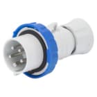 GEWISS - GEWGW60028H SPINA MOBILE DIRITTA HP - IP66/IP67/IP68/IP69 - 3P+N+T 16A 200-250V 50/60HZ - BLU - 9H - CABLAGGIO A VITE