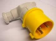 GEWISS - GEWGW60093 SPINA MOBILE A 90° - IP44 - 2P+T 32A 100-130V 50/60HZ - GIALLO - 4H - CABLAGGIO A VITE