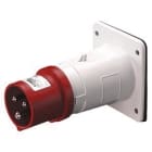 GEWISS - GEWGW60209 SPINA FISSA DA INCASSO DIRITTA - IP44 - 3P+N+T 16A 380-415V 50/60HZ - ROSSO - 6H - CABLAGGIO A VITE