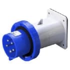 GEWISS - GEWGW60237 SPINA FISSA DA INCASSO DIRITTA - IP67 - 2P+T 32A 200-250V 50/60HZ - BLU - 6H - CABLAGGIO A VITE