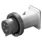 GEWISS - GEWGW60243 SPINA FISSA DA INCASSO DIRITTA - IP67 - 3P+T 32A 480-500V 50/60HZ - NERO - 7H - CABLAGGIO A VITE