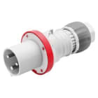 GEWISS - GEWGW61020H SPINA MOBILE DIRITTA HP - IP44/IP54 - 3P+T - 63A - 380-415V 50/60HZ - ROSSO - 6H - CABLAGGIO A MANTELLO
